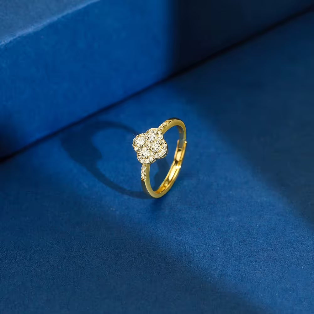 Bague Trèfle Ajustable