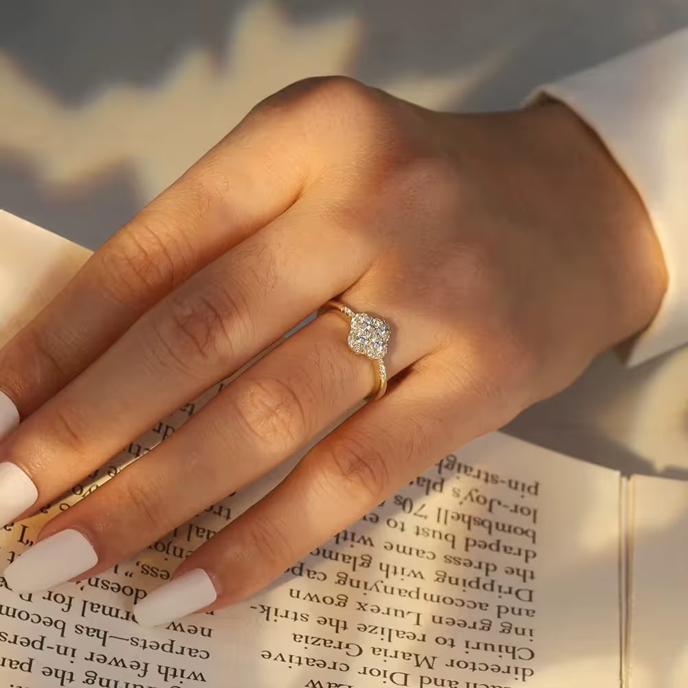 Bague Trèfle Ajustable
