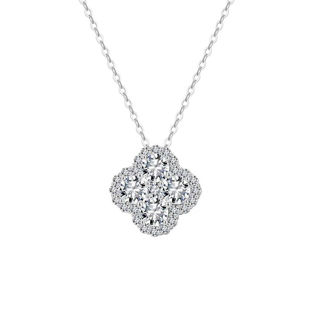 Collier Trèfle avec Zircon